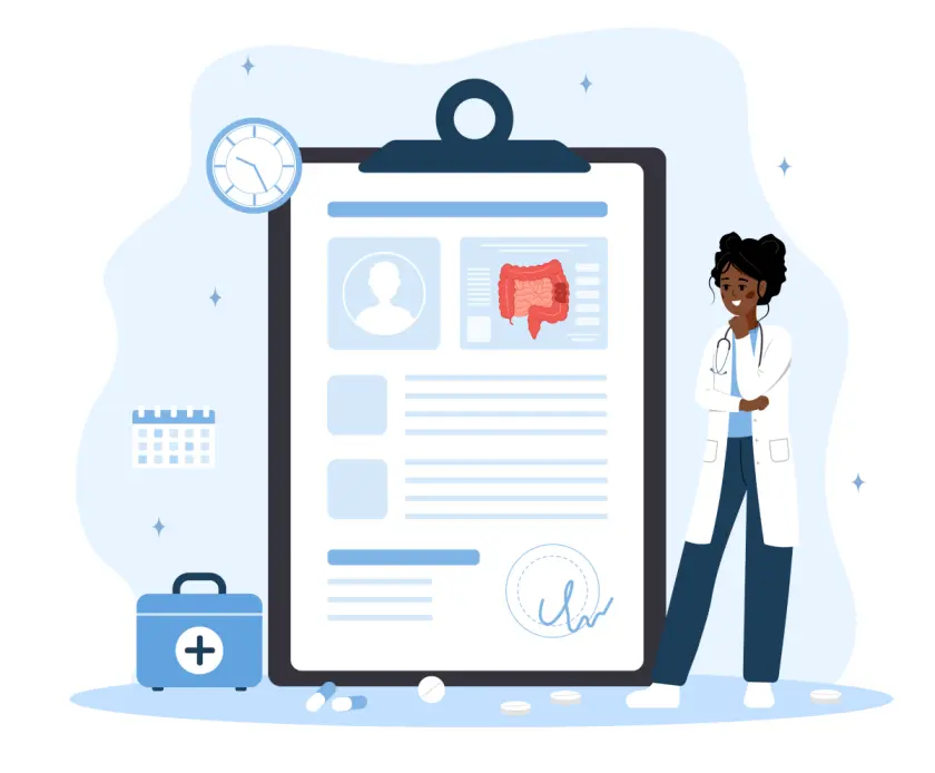 Dietician billing workflow illustration
