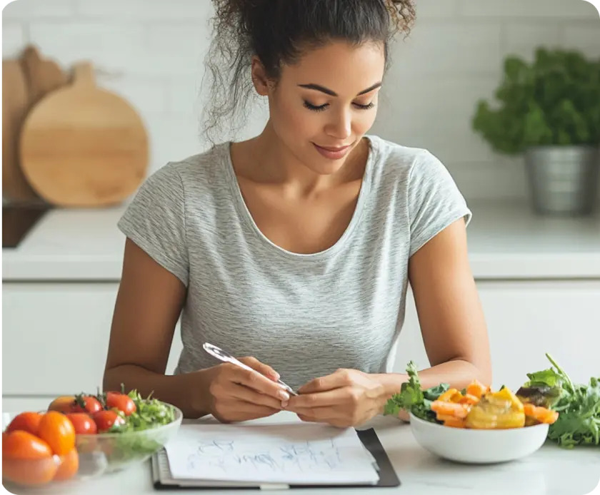 Dietician writing nutrition care notes