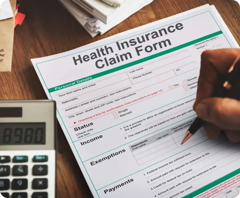 Health insurance claim form
